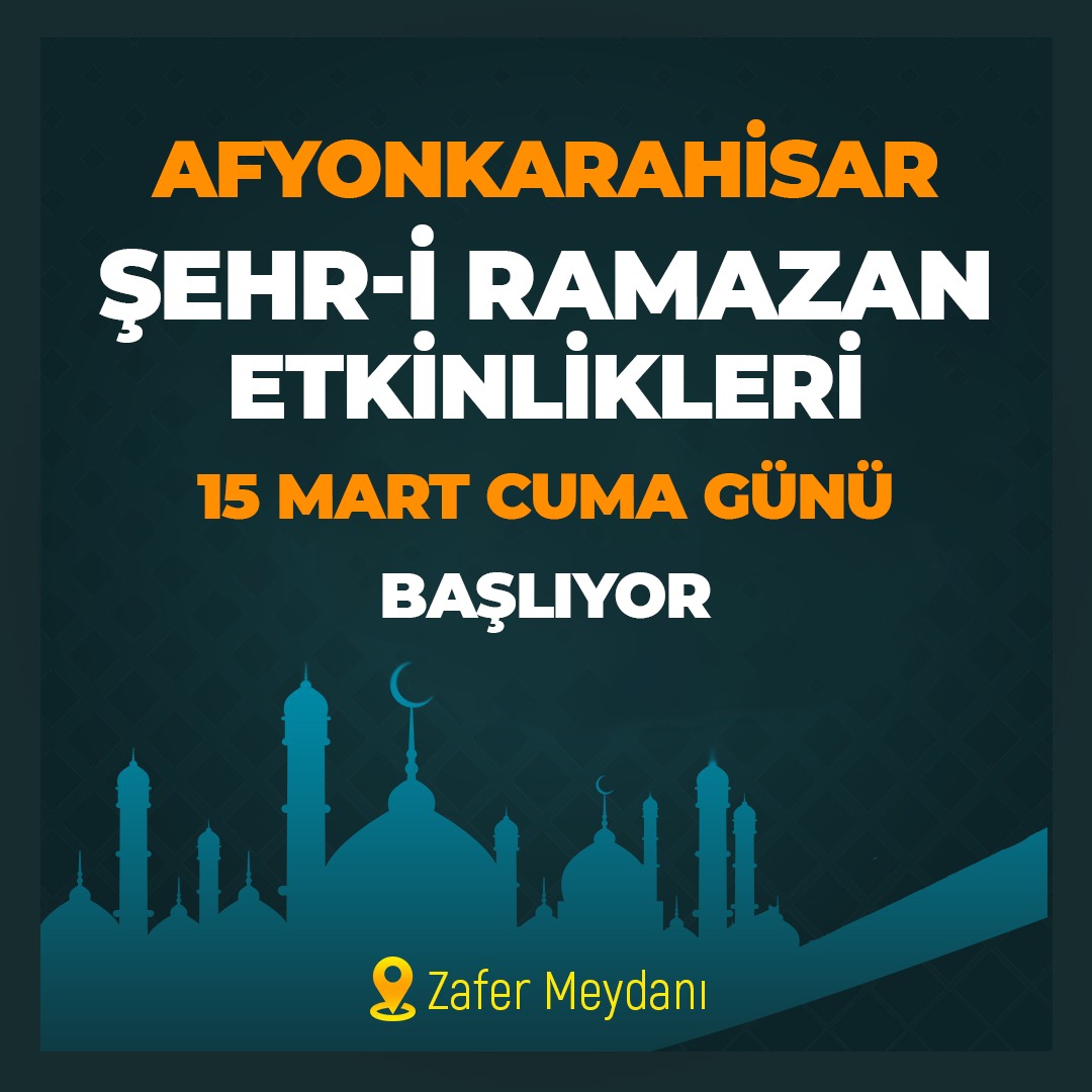 Ramazan Ayı Şehr-i Ramazan Etkinlikleri Başladı