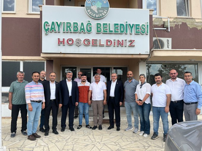 AK Parti Milletvekili Ali Özkaya, Çayırbağ Belediye Başkanı Ender Kiraz'ı Ziyaret Etti